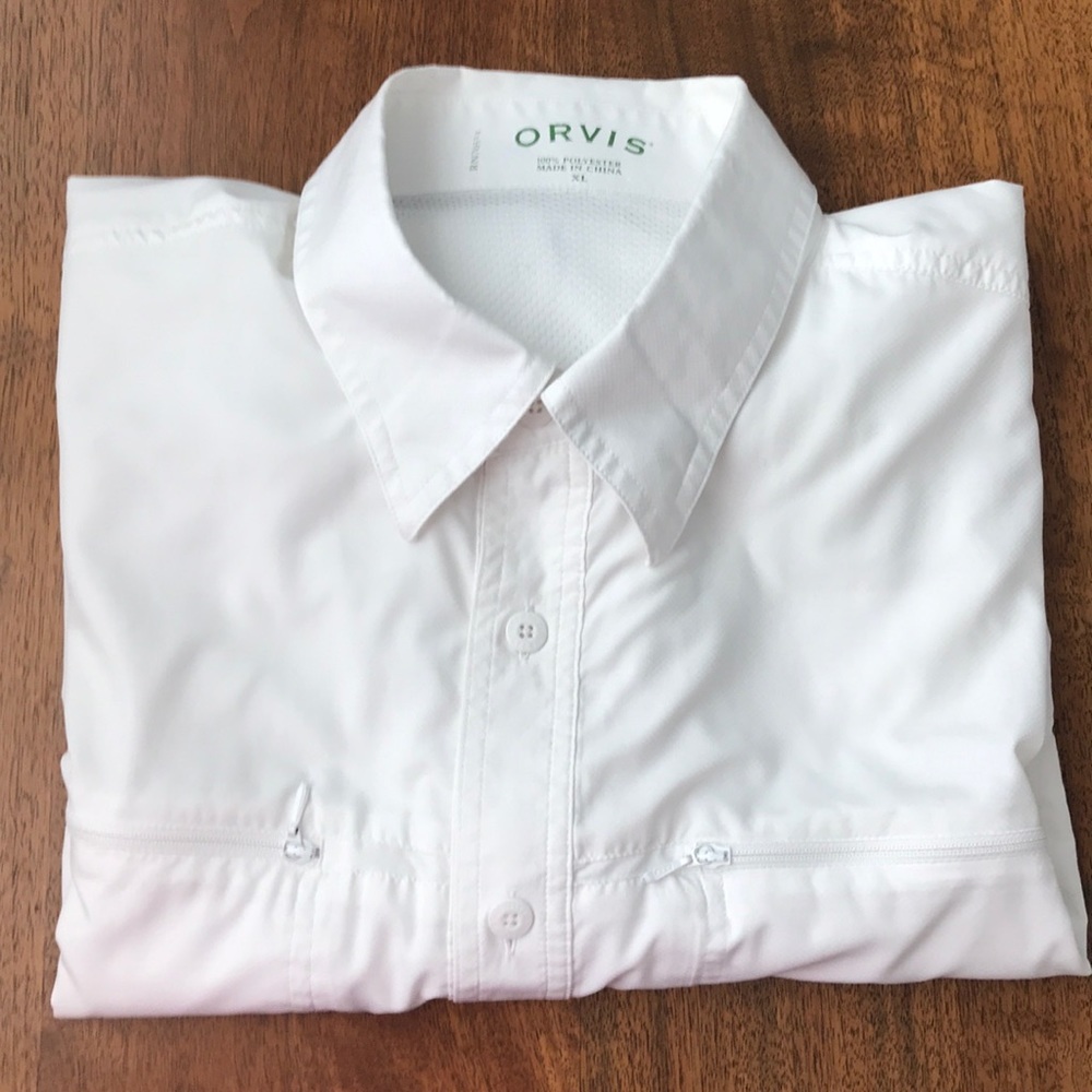 Orvis 100% Polyester Long Sleeved Shirt